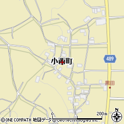 京都府綾部市小西町周辺の地図