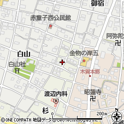 愛知県江南市木賀町杉21周辺の地図