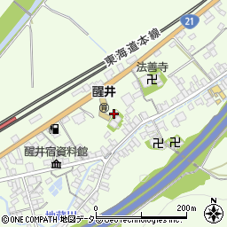 了徳寺のオハツキイチョウ周辺の地図