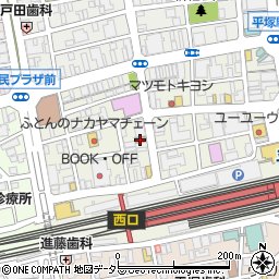 平塚紅谷郵便局周辺の地図