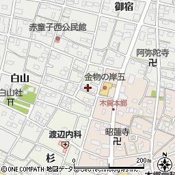 愛知県江南市木賀町杉36周辺の地図