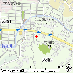 神奈川県横浜市金沢区大道周辺の地図