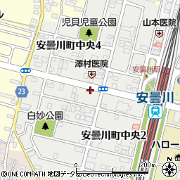 滋賀県高島市安曇川町中央周辺の地図