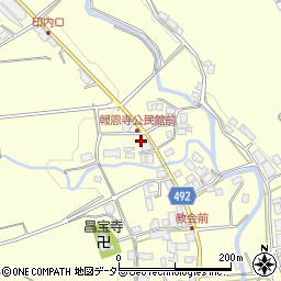 京都府福知山市報恩寺藤尾周辺の地図