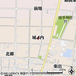 愛知県一宮市佐千原城ノ内周辺の地図