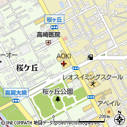 ＡＯＫＩ平塚店周辺の地図