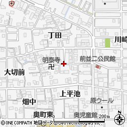 愛知県一宮市奥町前沼周辺の地図