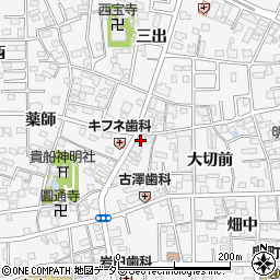 愛知県一宮市奥町（貴船東）周辺の地図