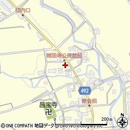 京都府福知山市報恩寺（藤尾）周辺の地図