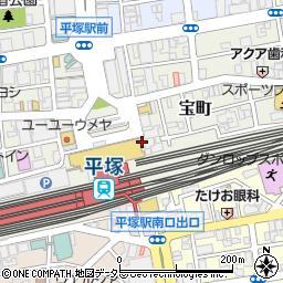 平塚駅北口公衆トイレ周辺の地図