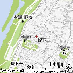 愛知県一宮市奥町堤下二48周辺の地図