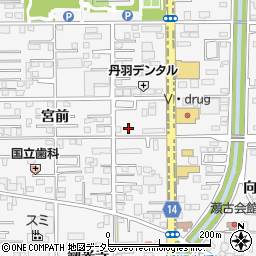愛知県一宮市奥町神田24周辺の地図