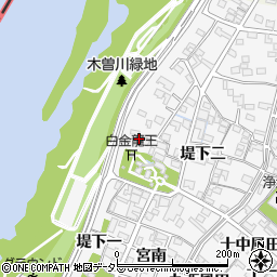 愛知県一宮市奥町堤下一119周辺の地図