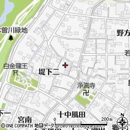 愛知県一宮市奥町堤下二4周辺の地図