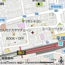 和真メガネ平塚店周辺の地図