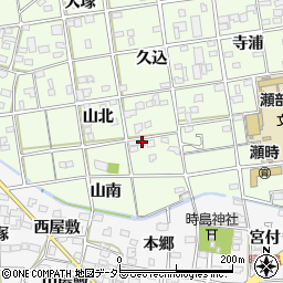 愛知県一宮市瀬部山北72周辺の地図