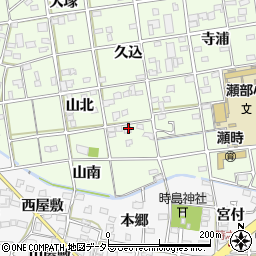愛知県一宮市瀬部山北73周辺の地図