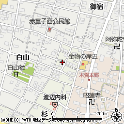 愛知県江南市木賀町杉22周辺の地図