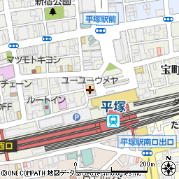 サンドラッグ平塚北口駅前店周辺の地図