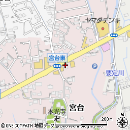 牛角 足柄開成町店周辺の地図