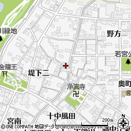 愛知県一宮市奥町堤下一299周辺の地図