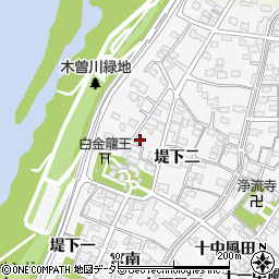 愛知県一宮市奥町堤下二40周辺の地図