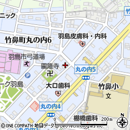 岐阜県羽島市竹鼻町丸の内5丁目10周辺の地図