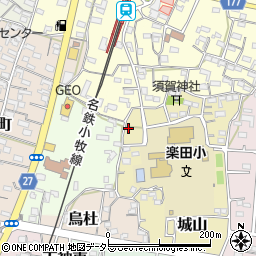 愛知県犬山市城山113周辺の地図