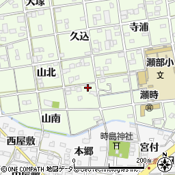 愛知県一宮市瀬部山北78周辺の地図