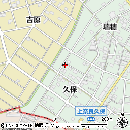 愛知県江南市上奈良町久保20周辺の地図