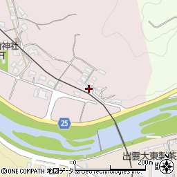 島根県雲南市大東町大東下分22周辺の地図