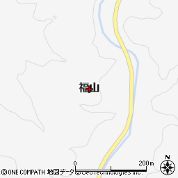 鳥取県三朝町（東伯郡）福山周辺の地図