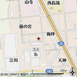 愛知県一宮市佐千原藤の宮66-2周辺の地図