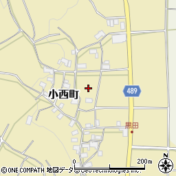 京都府綾部市小西町上内田周辺の地図