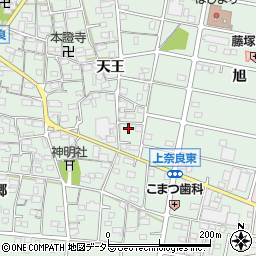 愛知県江南市上奈良町天王243-9周辺の地図