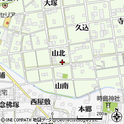 愛知県一宮市瀬部山北51周辺の地図