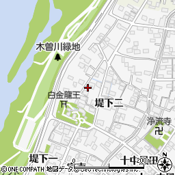愛知県一宮市奥町堤下二38周辺の地図