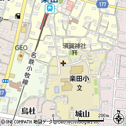愛知県犬山市城山93周辺の地図