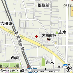 愛知県一宮市今伊勢町馬寄観音堂周辺の地図