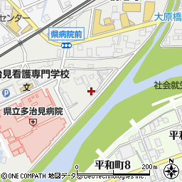 岐阜県多治見市前畑町5丁目59周辺の地図