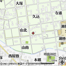 愛知県一宮市瀬部山北48周辺の地図