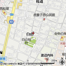 愛知県江南市赤童子町周辺の地図