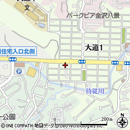 神奈川県横浜市金沢区大道2丁目31周辺の地図