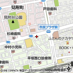 リパーク平塚錦町駐車場周辺の地図