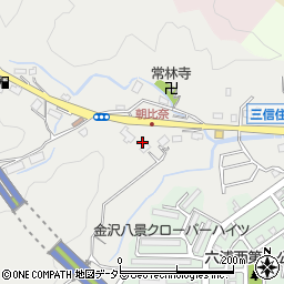 神奈川県横浜市金沢区朝比奈町518周辺の地図