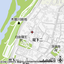 愛知県一宮市奥町堤下二220周辺の地図