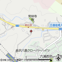 神奈川県横浜市金沢区朝比奈町407周辺の地図