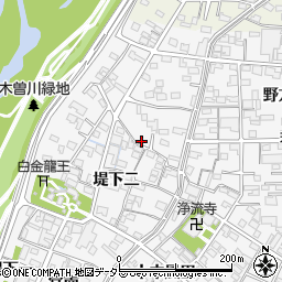 愛知県一宮市奥町堤下一283周辺の地図