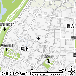 愛知県一宮市奥町堤下一284周辺の地図