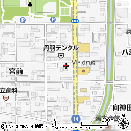 愛知県一宮市奥町神田18-1周辺の地図